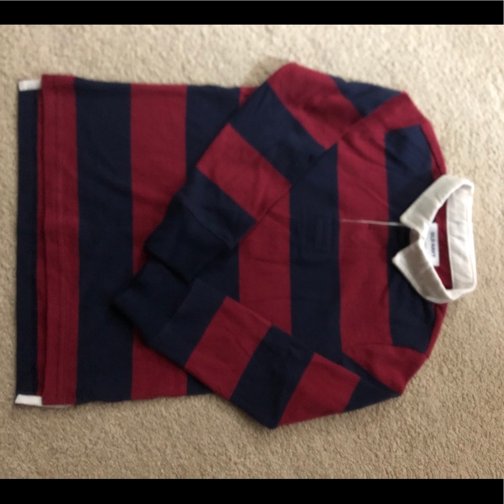 Navy and Red Striped Rugby - Picture 1 of 2